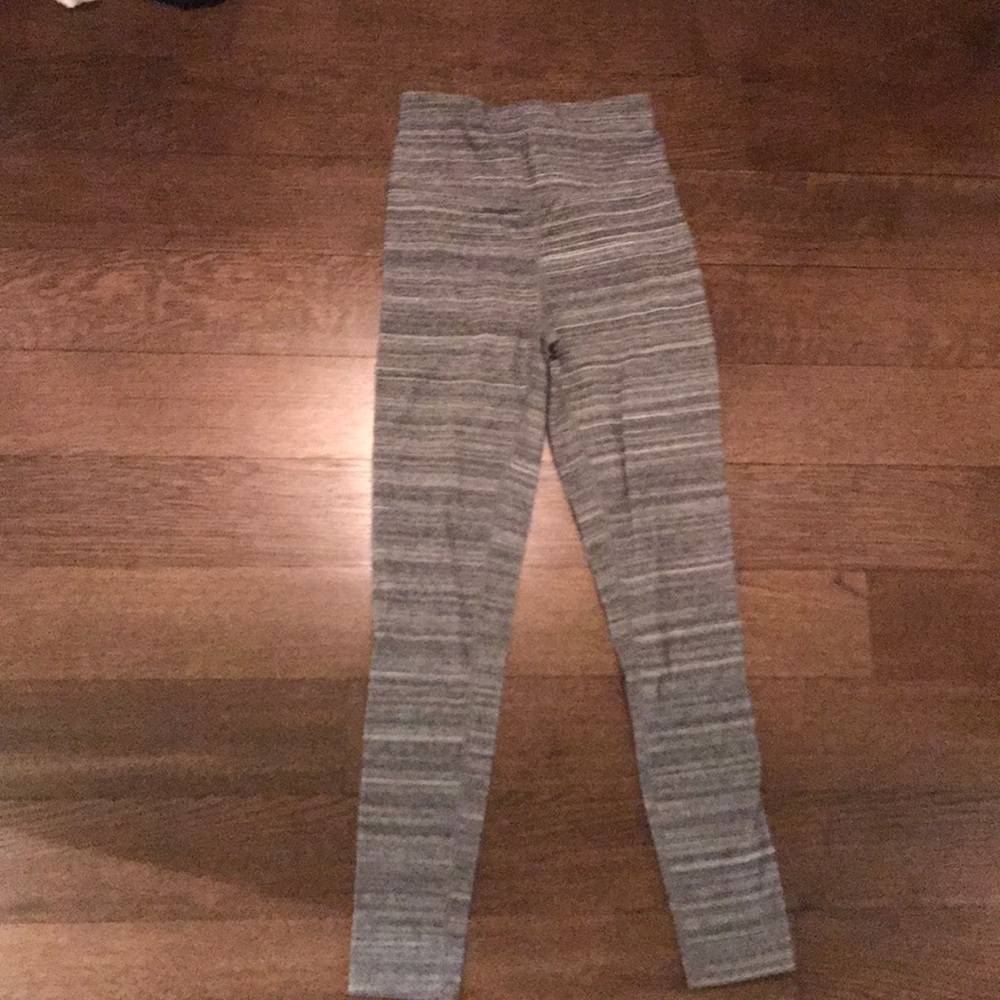 Grey and white high waisted leggings from Garage